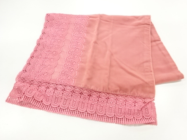 ビロードレース花模様ショール